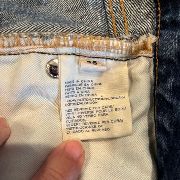 Marc by Marc Jacobs Annie Boyfriend Crop in Vintage Blue Whisker Wash Size 25 - Picture 10 of 12